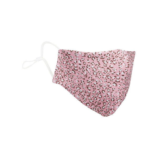 Pink Adult Leopard Print Face Mask - Mimi & Lula