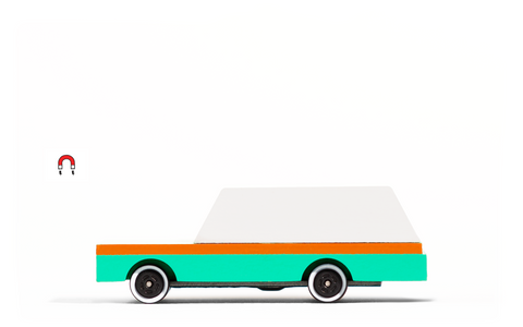 Wooden Teal Wagon - Candylab Toys