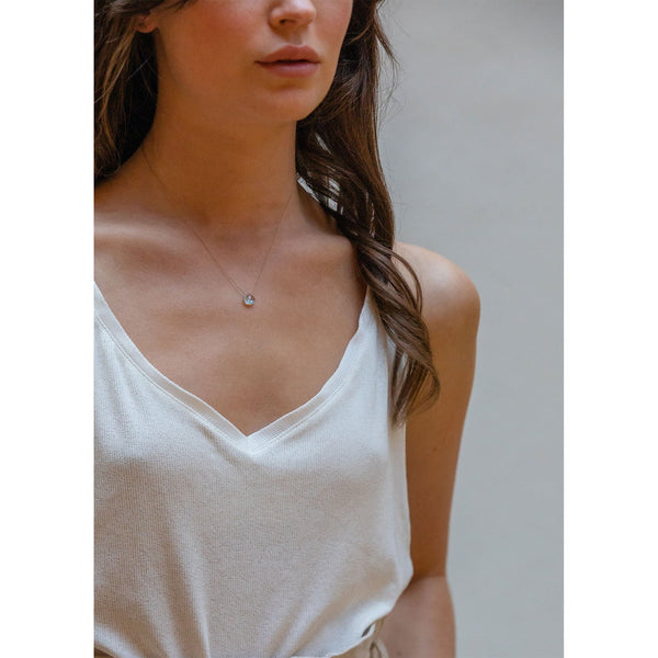November Fine Cord Birthstone Necklace, Blue Topaz - Wanderlust Life
