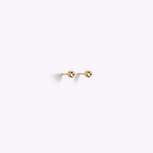 November Blue Topaz Birthstone Stud Earrings - Wanderlust Life