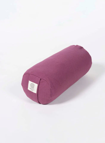 Berry Mini Organic Cotton Spelt Yoga Bolster - Ekotex Yoga