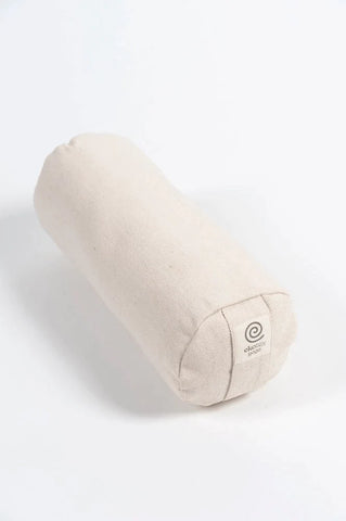 Natural Mini Organic Cotton Spelt Yoga Bolster - Ekotex Yoga