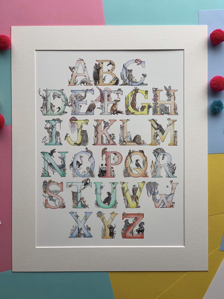 The Letter Alphabet Print - Kathryn Pow Art