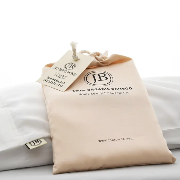 Set of 2 Luxury Organic Bamboo Silk Pillowcases - Jo Browne