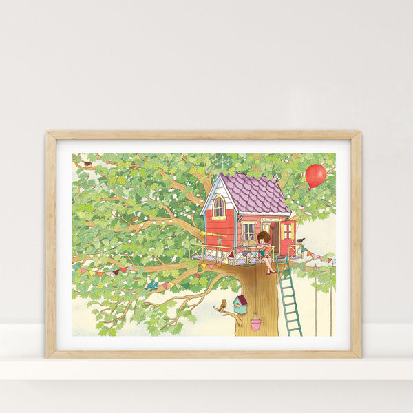 Tree House A2 Art Print - Belle & Boo