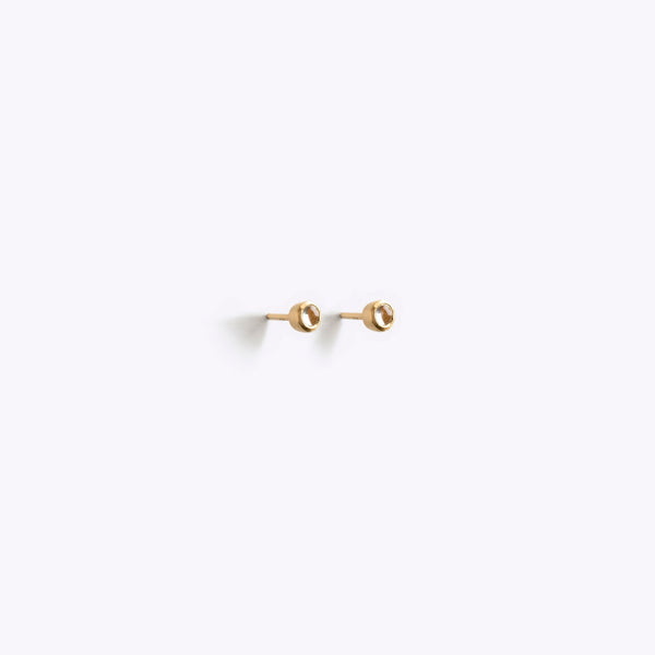 April Clear Quartz Birthstone Stud Earrings - Wanderlust Life