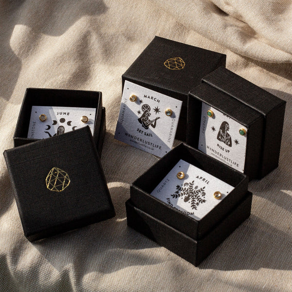 Birthstone Stud Earrings - Wanderlust Life