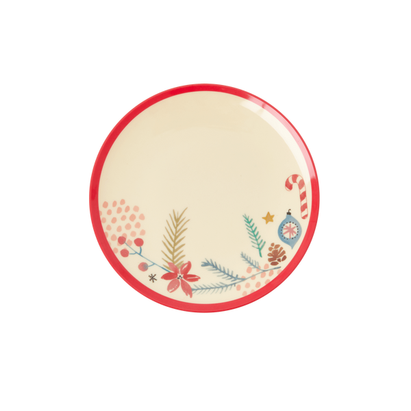 Melamine Dessert Plate with Christmas Print - Rice DK