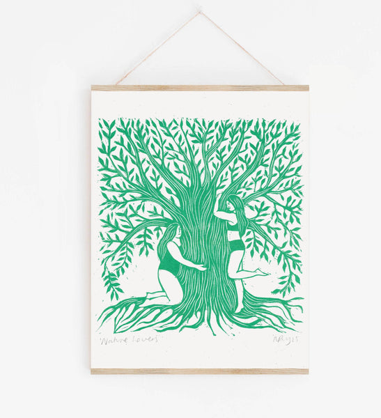 Nature Lovers Riso Print - Prints by the Bay