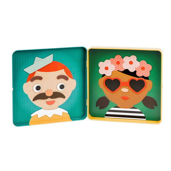 Funny Faces On-the-Go Magnetic Play Set - Petit Collage