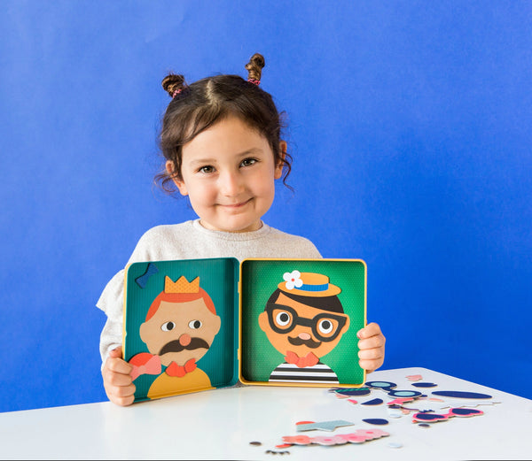 Funny Faces On-the-Go Magnetic Play Set - Petit Collage