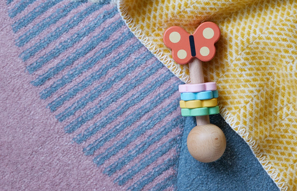 Butterfly Wooden Shaker - Petit Collage