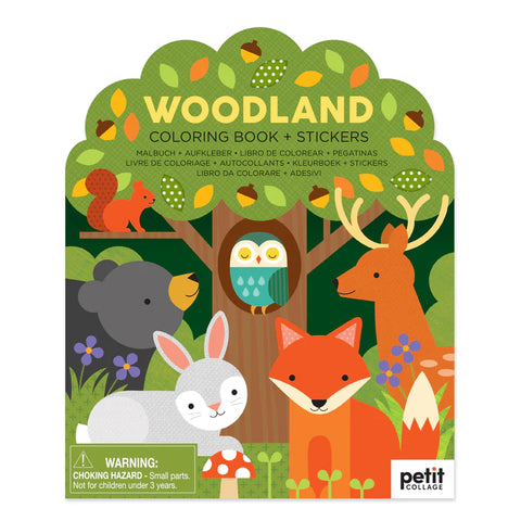 Woodland Colouring Book & Stickers