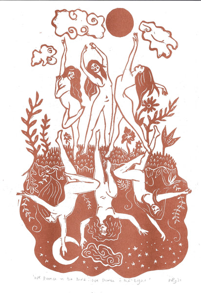 We Dance Risograph Print - Prints by the Bay