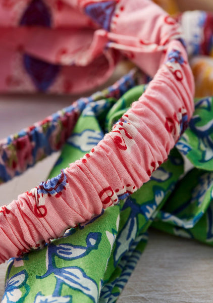 Block Print Knot Hairband in Mixed Prints - Namaste