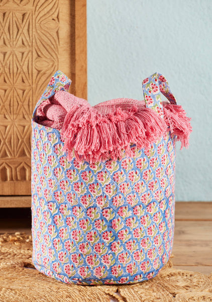 Taruni Block Print Storage Laundry Bag - Namaste
