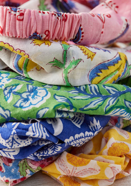 Block Print Knot Hairband in Mixed Prints - Namaste