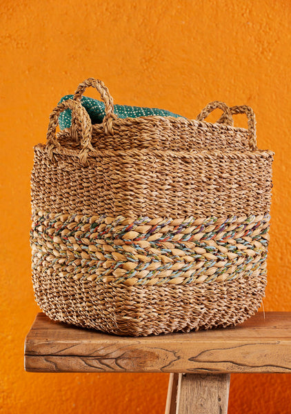 Large square basket - Namaste