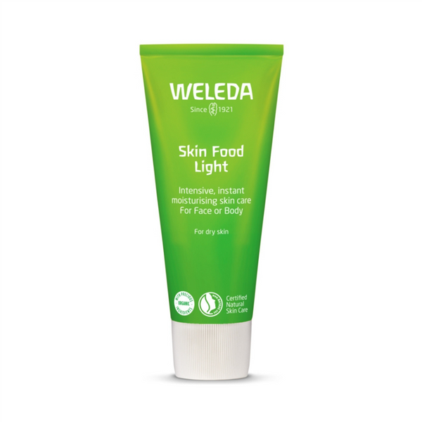 Weleda Skin Food Light tube on a white background
