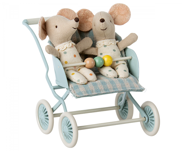 Mint Stroller, Baby mice - Maileg