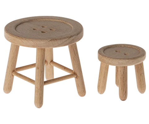 Table and Stool Set, Mouse - Maileg