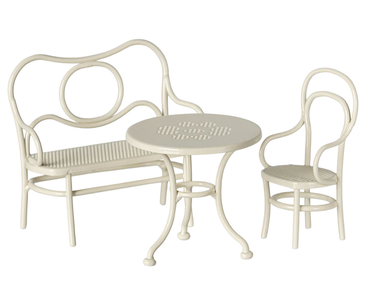 Small Café Set, Off White, Mouse - Maileg