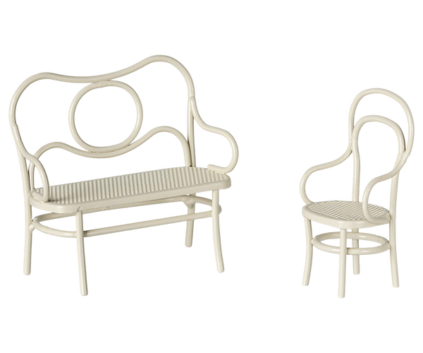 Small Café Set, Off White, Mouse - Maileg