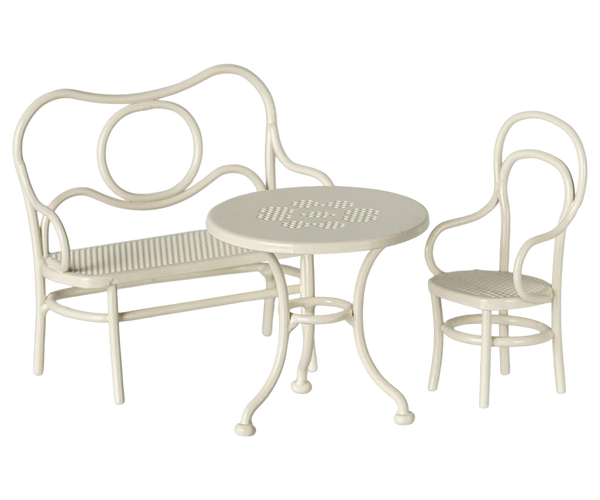 Small Café Set, Off White, Mouse - Maileg
