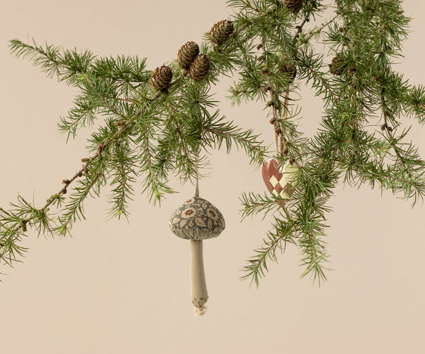 Green Winter Flower Mushroom Ornament - Maileg