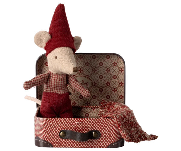 Baby Christmas Mouse in Suitcase - Maileg