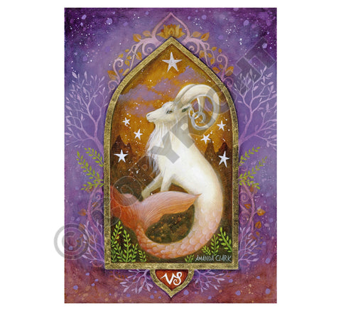 Capricorn Greeting Card - Amanda Clark