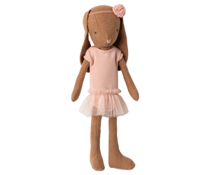 Chocolate Brown Bunny Size 1 - Rose Ballet Suit and Skirt - Maileg