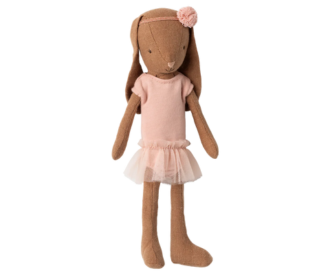 Chocolate Brown Bunny Size 1 - Rose Ballet Suit and Skirt - Maileg