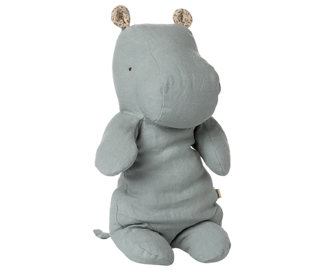 Blue Grey Medium Hippo, Safari Friends - Maileg