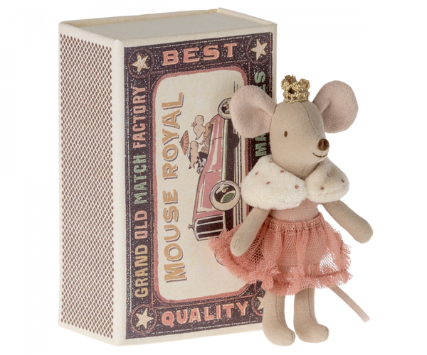 Princess Mouse, Little Sister in Matchbox, 2023 - Maileg