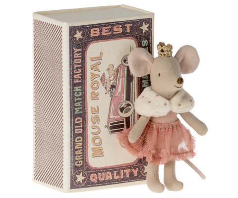 Princess Mouse, Little Sister in Matchbox - Maileg