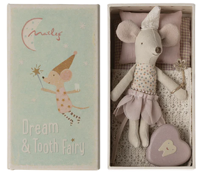 Little Sister Tooth Fairy Mouse in Matchbox - Maileg