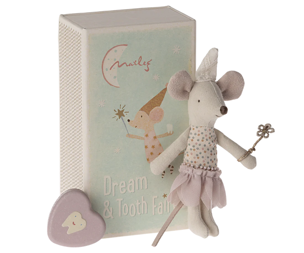 Little Sister Tooth Fairy Mouse in Matchbox - Maileg