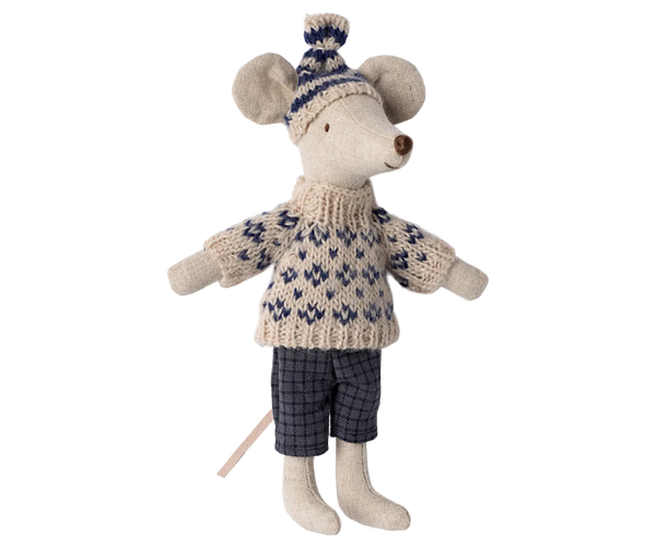 Dad Winter Mouse with Ski Set - Maileg