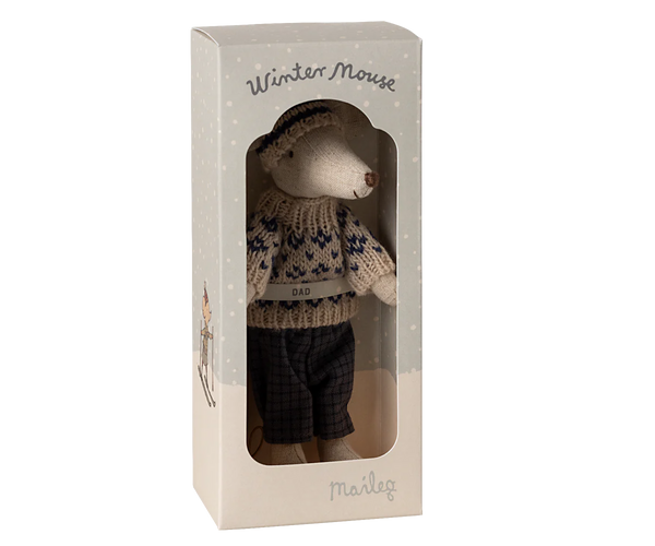 Dad Winter Mouse with Ski Set - Maileg