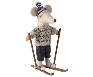 Dad Winter Mouse with Ski Set - Maileg