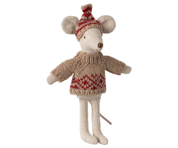 Mum, Knitted Sweater and Hat for Mouse - Maileg