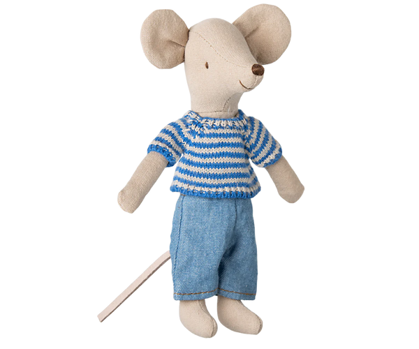 Big Brother, Knitted Sweater and Pants for Mouse - Maileg