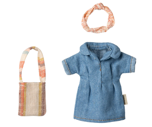 Mum, Denim Dress and Bag for Mouse - Maileg