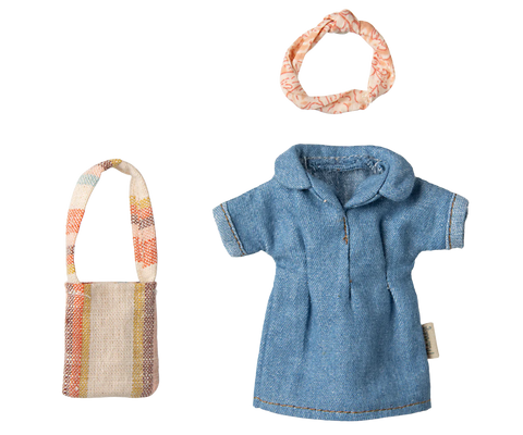 Mum, Denim Dress and Bag for Mouse - Maileg