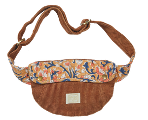 Caramel Ysee Velvet Floral Crossbody Bag - Bonheur du Jour