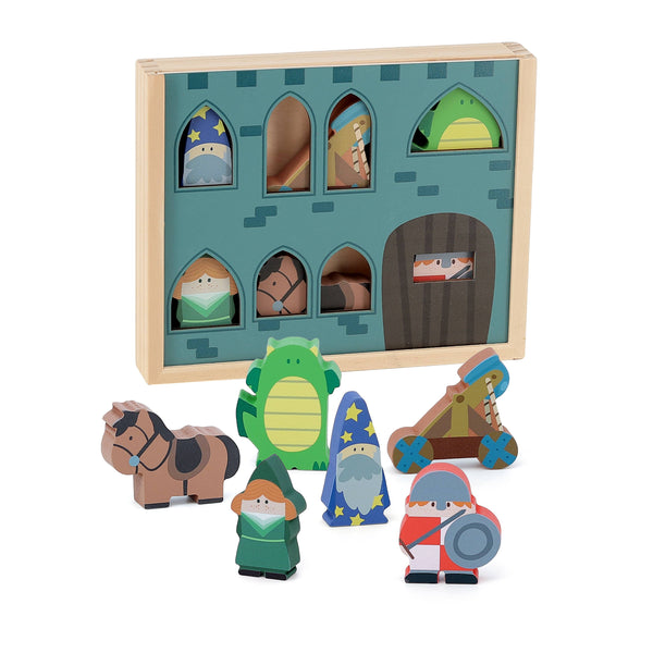Wooden Castle Playset with Figures - Vilac