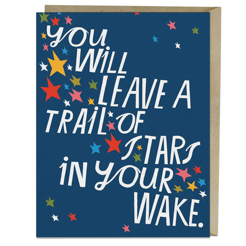 Trail of Stars Greeting Card - Em & Friends, Lisa Congdon