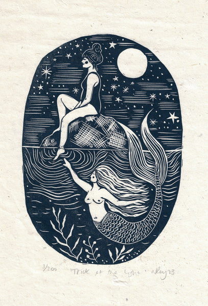 Trick of the Light Greeting Card - Prints by the Bay