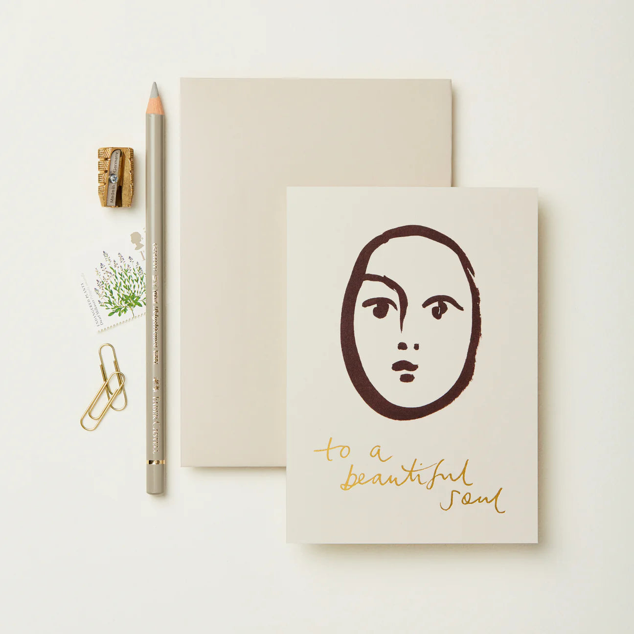 Portrait 'To a Beautiful Soul' Card - Wanderlust Paper Co.